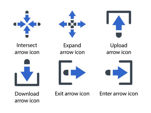 Arrows Icon Set 3: A Versatile Graphic Design Asset for Modern Projects