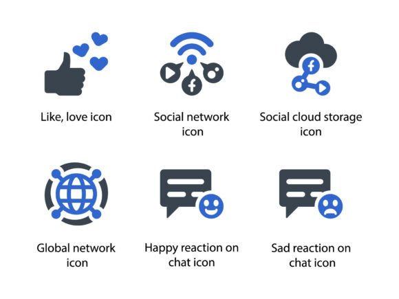 Being Social Icon Set 2: A Modern Design Asset for Content Creators