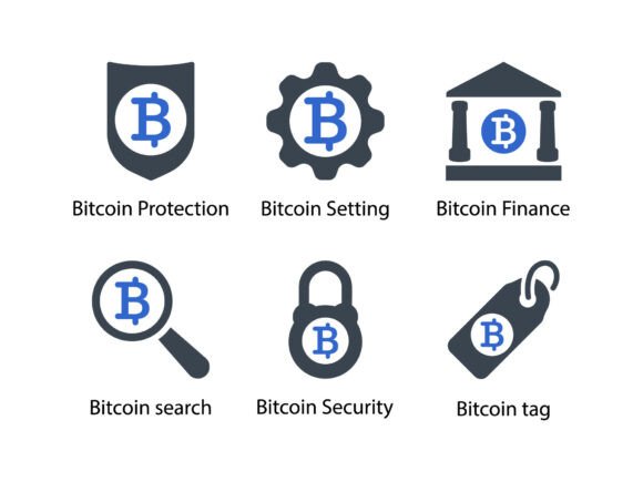 Bit Coin Icon Set 5: A Modern Design Boost for Branding and Marketing
