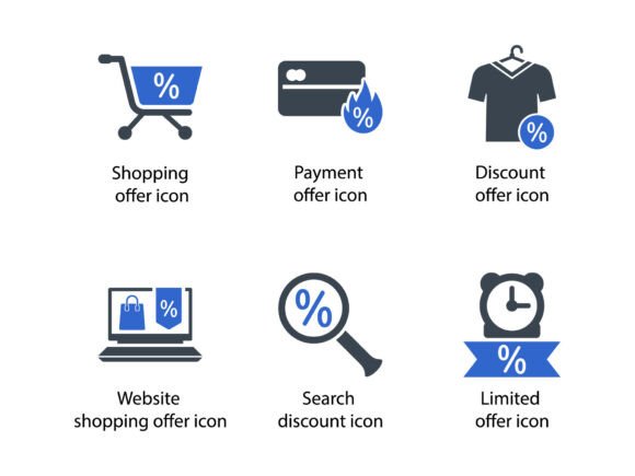 Black Friday Icon Set 3: A Graphic Design Asset for Seasonal Campaigns