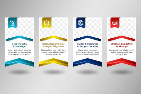 Box Information Banner Element: A Graphic Design Asset for Infographics and Craft Projects
