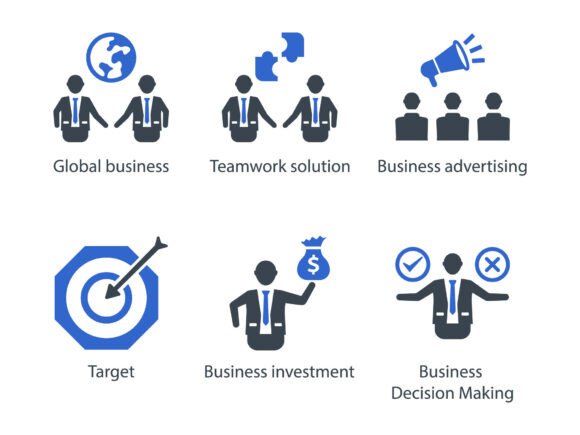 Business Office Icon Set 2: A Versatile Graphic Design Asset for Creative Projects