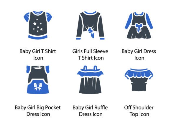 Clothes Fashion Icon Set 7: A Versatile Graphic Design Asset for Modern Brands
