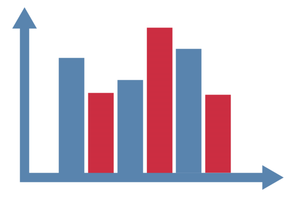 Column Chart Color Icon for Embroidery Projects