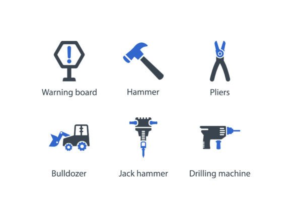 Construction Icon Set 3: A Practical Graphic Design Asset for Digital Sellers