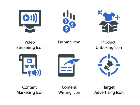 Digital Marketing Icon Set 7: A Must-Have Graphic Design Asset
