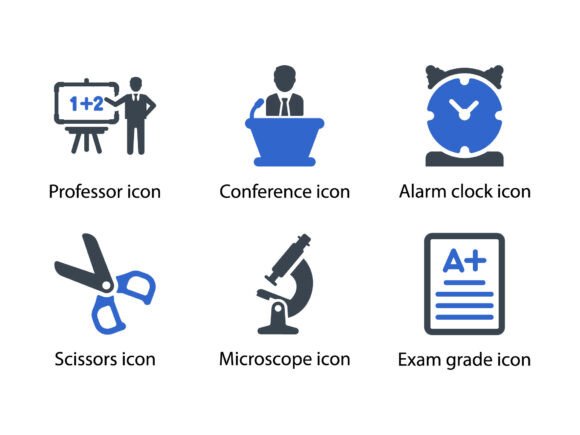 Education Icon Set 7: A Must-Have Graphic Design Asset for Crafters