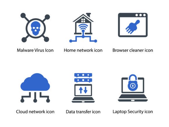 Internet Security Icon Set 11: A Refined Graphic Design Asset for Modern Projects