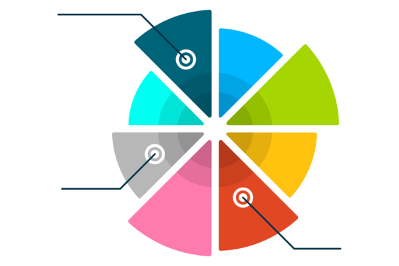 Pie Chart Template for Editorial and Web Design: A Graphics Asset Review