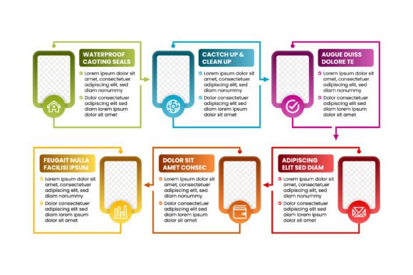 Timeline Infographic Six Photo: A Versatile Graphic Design Asset for Content Creators
